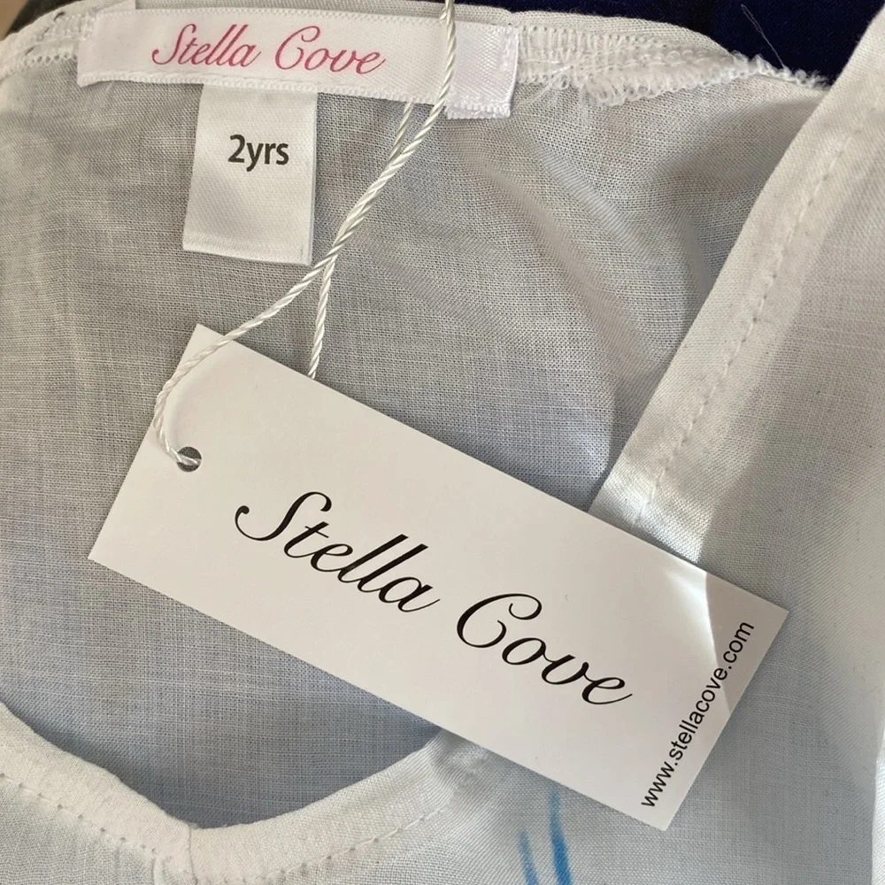 Stella Cove Dipped blue dip dye coverup NWT